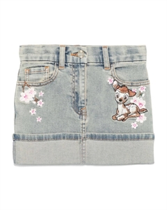 Джинсовая юбка мини, синий Monnalisa