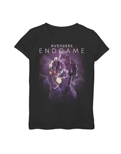 Футболка с логотипом и графическим рисунком для девочек 7–16 лет Avengers Infinity Endgame Gauntlet Marvel