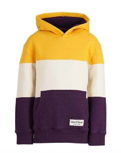 Пуловер Kapuzen 3C Block, цвет mustard dark purple Band of rascals