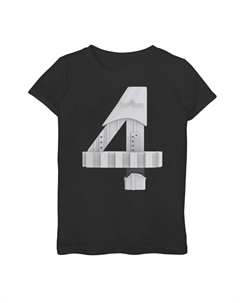 Футболка с рисунком «Штурмовик на четвертый день рождения» для девочек 7–16 лет Star wars