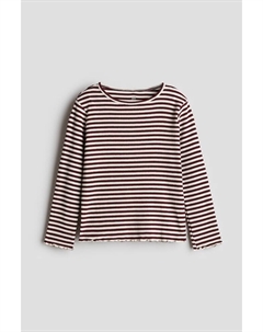 Рубашка из джерси с длинными рукавами, красный H&m