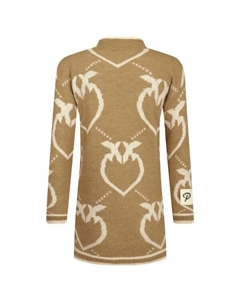 Платье с добавлением шерсти, коричневый Pinko up