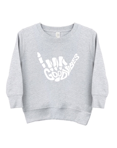 Толстовка с рисунком скелета для малышей Good Vibes, цвет Heather Grey The juniper shop
