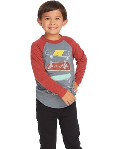 Футболка Kids Skater Life Raglan Tee, цвет Storm Chaser