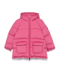 Пуховик с нашивкой-логотипом, розовый Il gufo