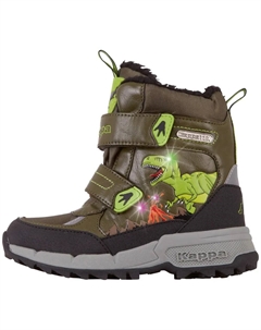 Зимние ботинки, светодиодные ботинки с крутыми световыми эффектами в материале верха, черный Kappa