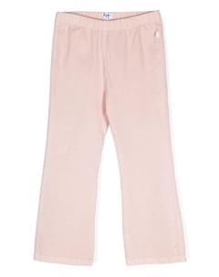 Расклешенные бархатные брюки, розовый Il gufo