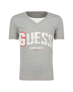 Футболка стандартного кроя, серый Guess