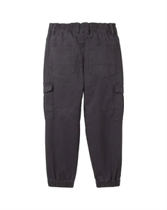 Брюки-карго с эластичным материалом и манжетами, серый Tom tailor