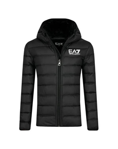 Пуховик стандартного кроя, черный Ea7