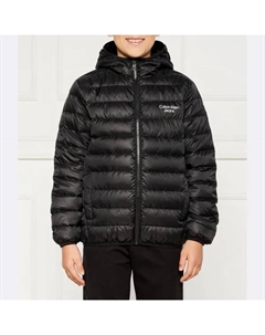 Пуховик стандартного кроя, черный Calvin klein