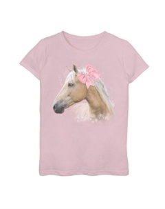 Футболка Kawaii Horse с бантом для девочек 7–16 лет, розовый Licensed character
