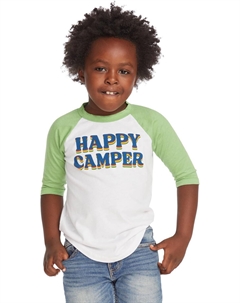Футболка Kids Happy Camper Raglan Tee, белый Chaser