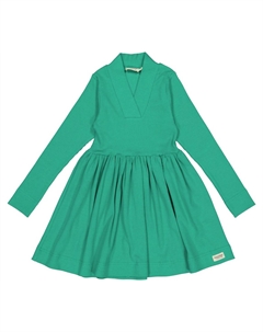 Платье в рубчик с длинными рукавами цвета травы Marmar copenhagen