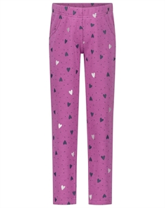 Термолеггинсы с модным принтом по всей поверхности, фиолетовый Salt and pepper