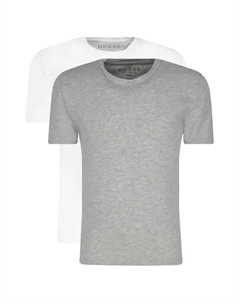 Комплект из двух футболок стандартного кроя, белый Guess