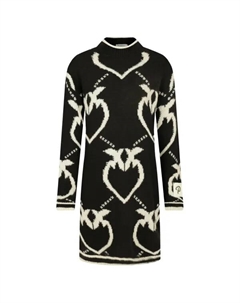 Платье с добавлением шерсти, черный Pinko up