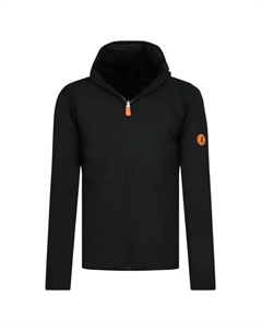 Двусторонняя куртка оливкового кроя стандартного кроя, черный Save the duck