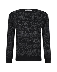 Толстовка обычного кроя, черный Calvin klein