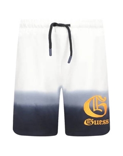 Активные шорты стандартного кроя с погружением в краску, белый Guess