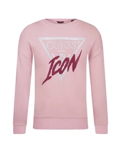 Толстовка обычного кроя, розовый Guess