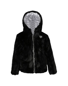 Двусторонняя куртка стандартного кроя, черный Guess