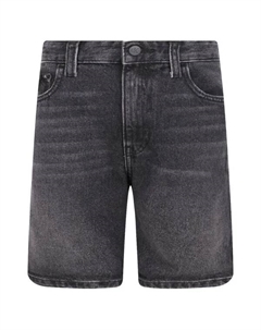 Джинсовые шорты свободного кроя, черный Calvin klein