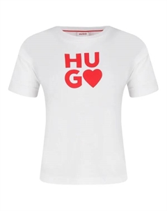 Футболка стандартного кроя, белый Hugo