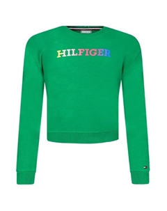 Толстовка свободного кроя-монотипа, зеленый Tommy hilfiger