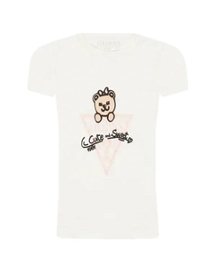 Футболка стандартного кроя, белый Guess