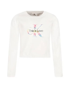 Толстовка обычного кроя, белый Calvin klein