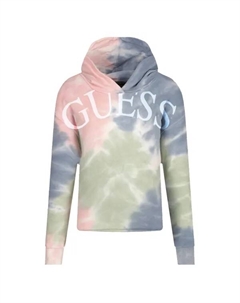 Толстовка классического кроя с принтом тай-дай, мультиколор Guess