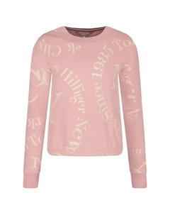 Укороченная толстовка, розовый Tommy hilfiger