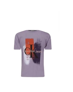 Футболка стандартного кроя, фиолетовый Calvin klein