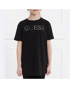 Футболка стандартного кроя, черный Guess