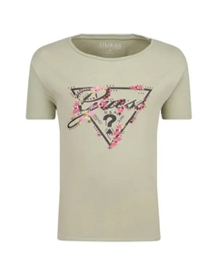 Футболка стандартного кроя, зеленый Guess