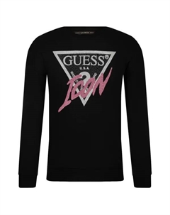 Толстовка обычного кроя, черный Guess