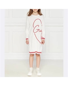 Платье с добавлением кашемира, белый Guess