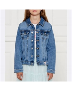 Джинсовая куртка стандартного кроя, синий Guess