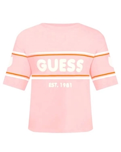 Футболка стандартного кроя, розовый Guess