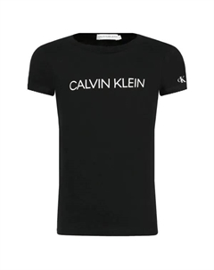 Футболка узкого кроя Institutional, черный Calvin klein