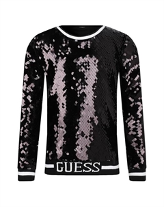 Толстовка обычного кроя, черный Guess