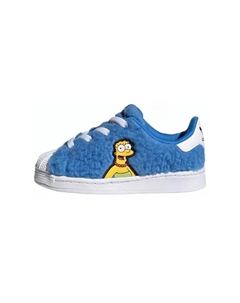 Кеды Superstar Series Toddler Shoes Baby с декором Симпсоны, голубой Adidas originals