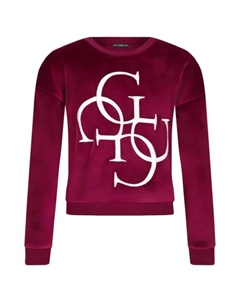 Толстовка обычного кроя, бургунди Guess