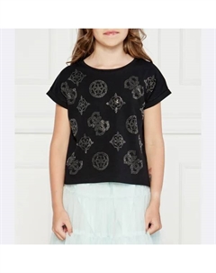 Футболка стандартного кроя, черный Guess