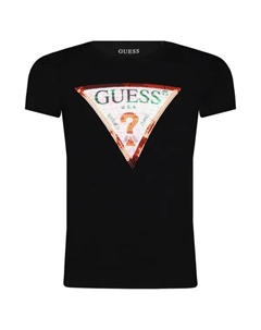 Футболка стандартного кроя, черный Guess