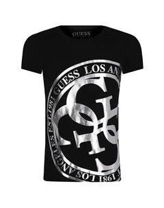 Футболка стандартного кроя, черный Guess