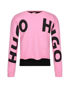 Толстовка обычного кроя, розовый Hugo