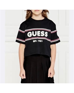Футболка стандартного кроя, черный Guess