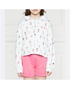 Толстовка обычного кроя с капюшоном, зеленый Guess